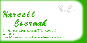 marcell csermak business card